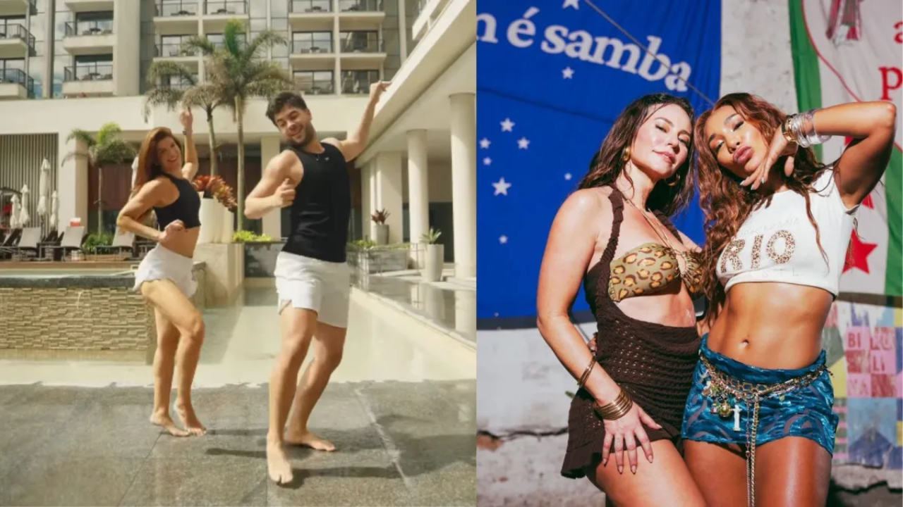 Samba no Ritmo das Redes: Álvaro Recria Dança Viral de Paolla Oliveira e Atriz Celebra