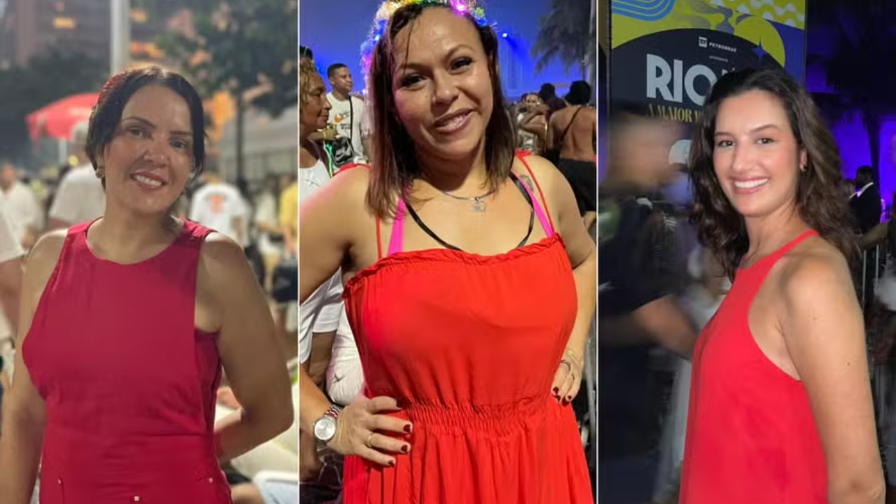  Do Branco ao Carmim: Cariocas e turistas trocam o tradicional pela cor vermelha no Réveillon de Copacabana