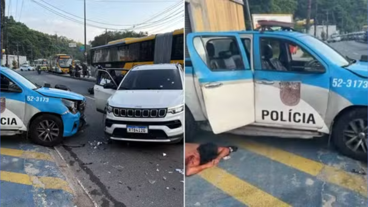 Perseguição no Tanque Deixa Um Morto e Dois Presos, Calha do BRT Interditada