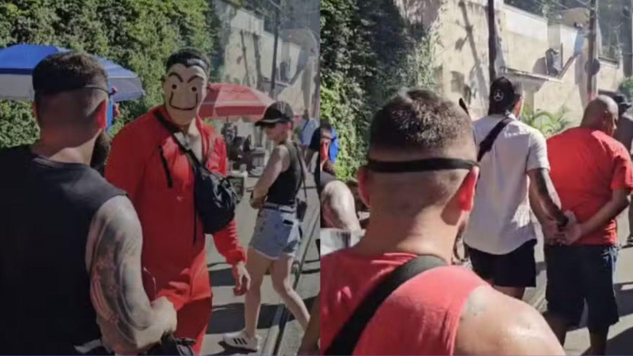 Polícia à paisana (e fantasiada): Agentes prendem ladrões de celulares em bloco de Santa Teresa