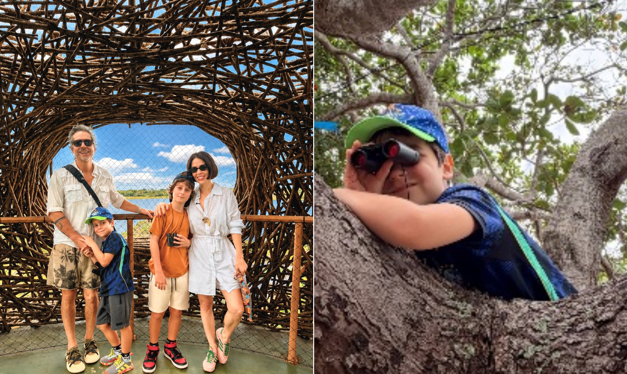 Alexandre Nero e família exploram o Ceará em viagem, desvendando o Parque Avorar