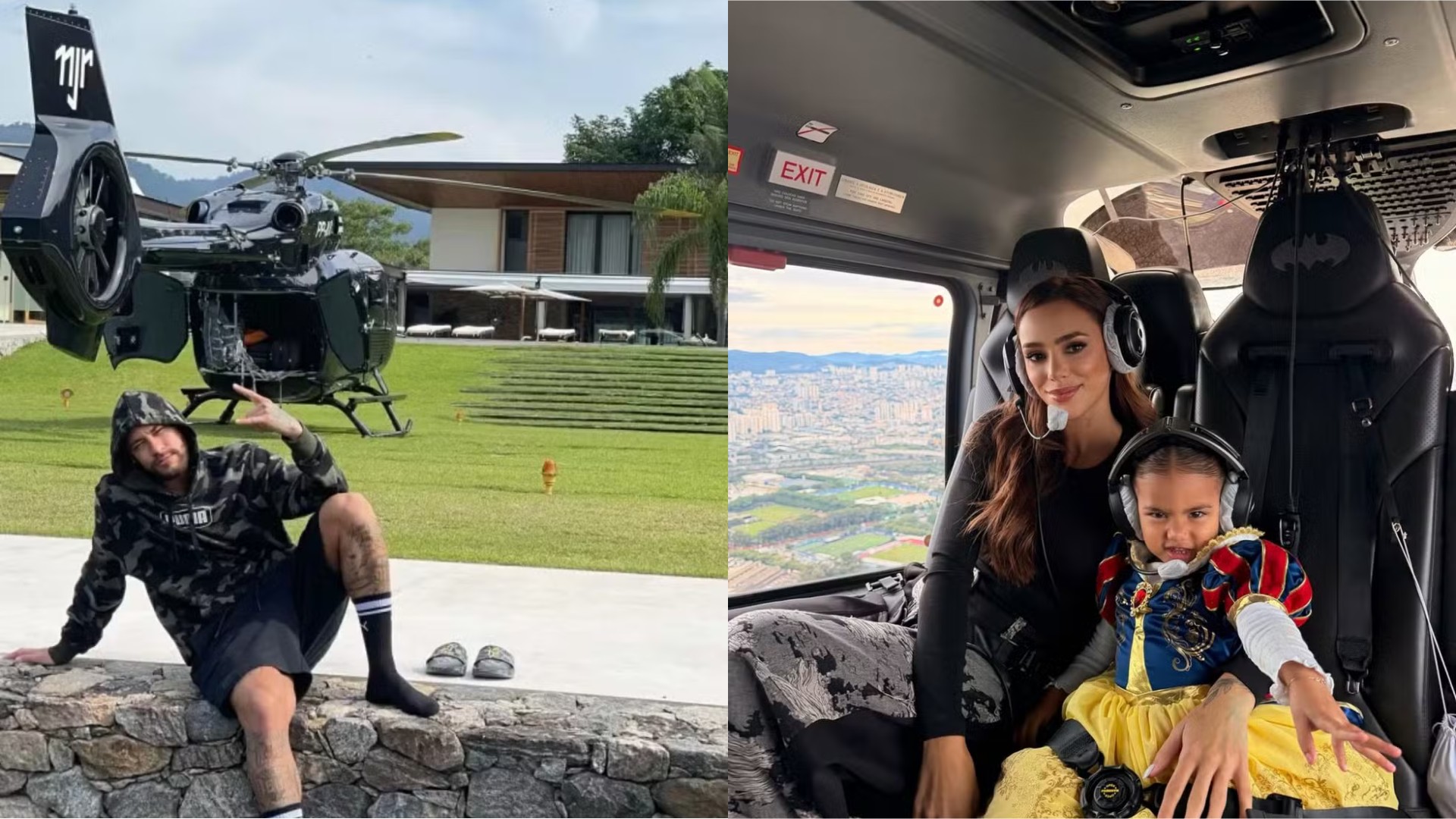 Neymar chega à Granja Comary em helicóptero de R$ 50 milhões para a apresentação da seleção brasileira