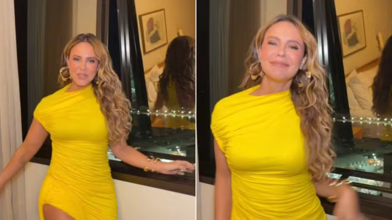 Paolla Oliveira aposta em look com fenda para o show de Shakira no Rio de Janeiro