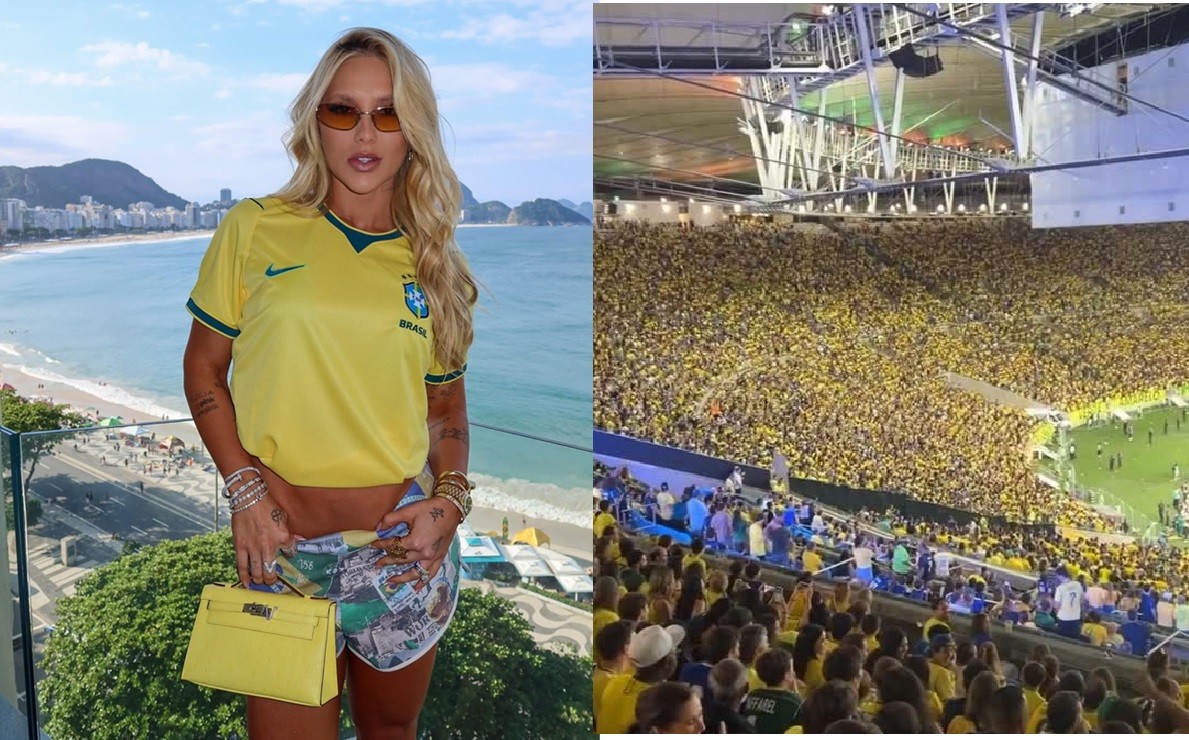 Hostilização a Virginia Fonseca no Maracanã após gol de Vini Jr. viraliza em vídeos