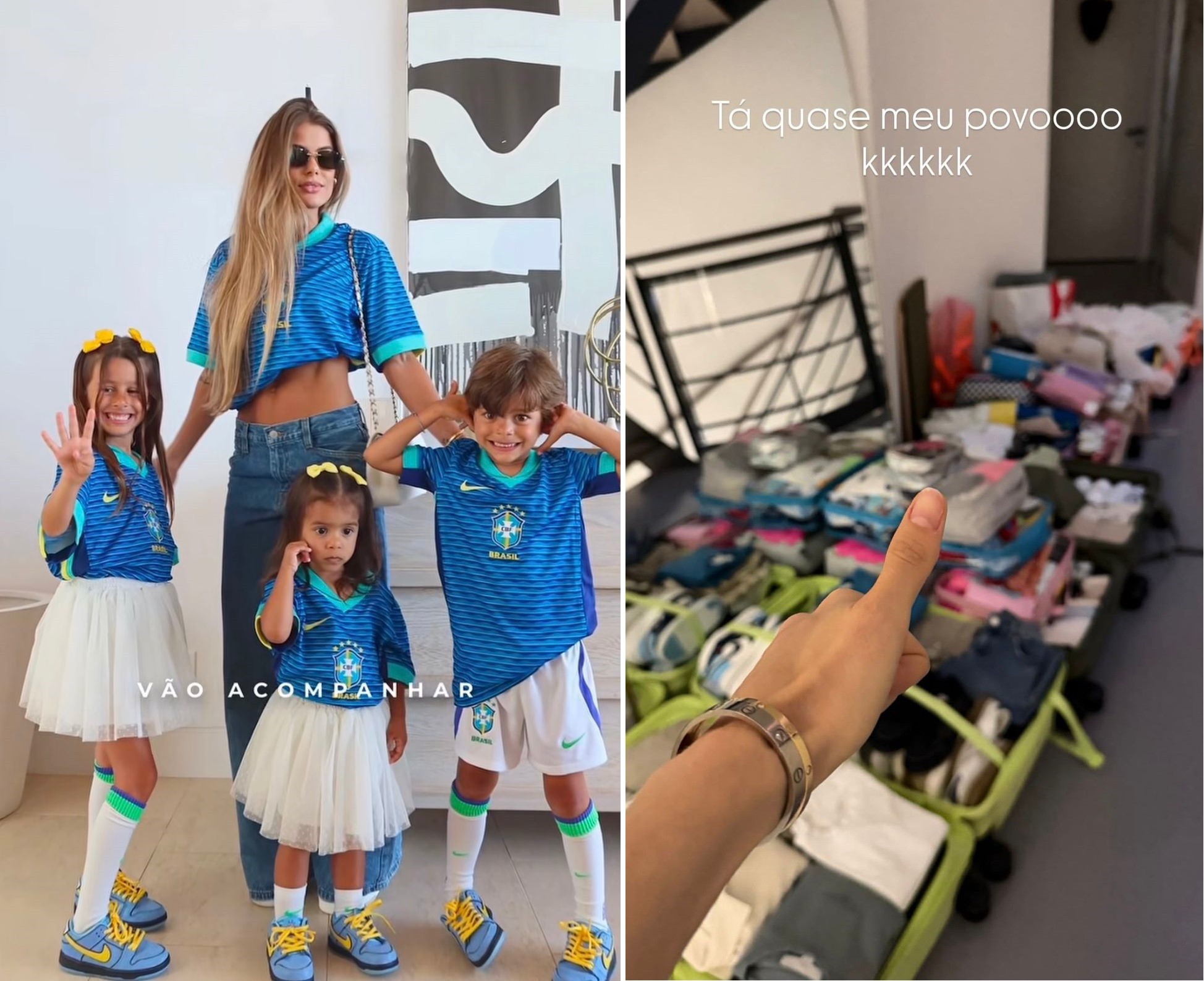Carol Cabrino finaliza malas para a Copa do Mundo após rebater críticas sobre organização de looks