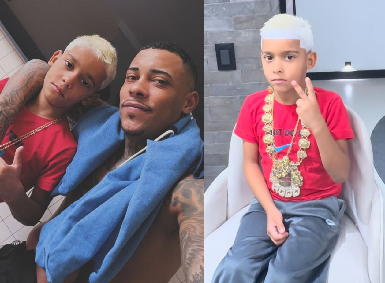Filho de MC Poze se torna influencer com reconhecimento de paternidade e mais de 180 mil seguidores