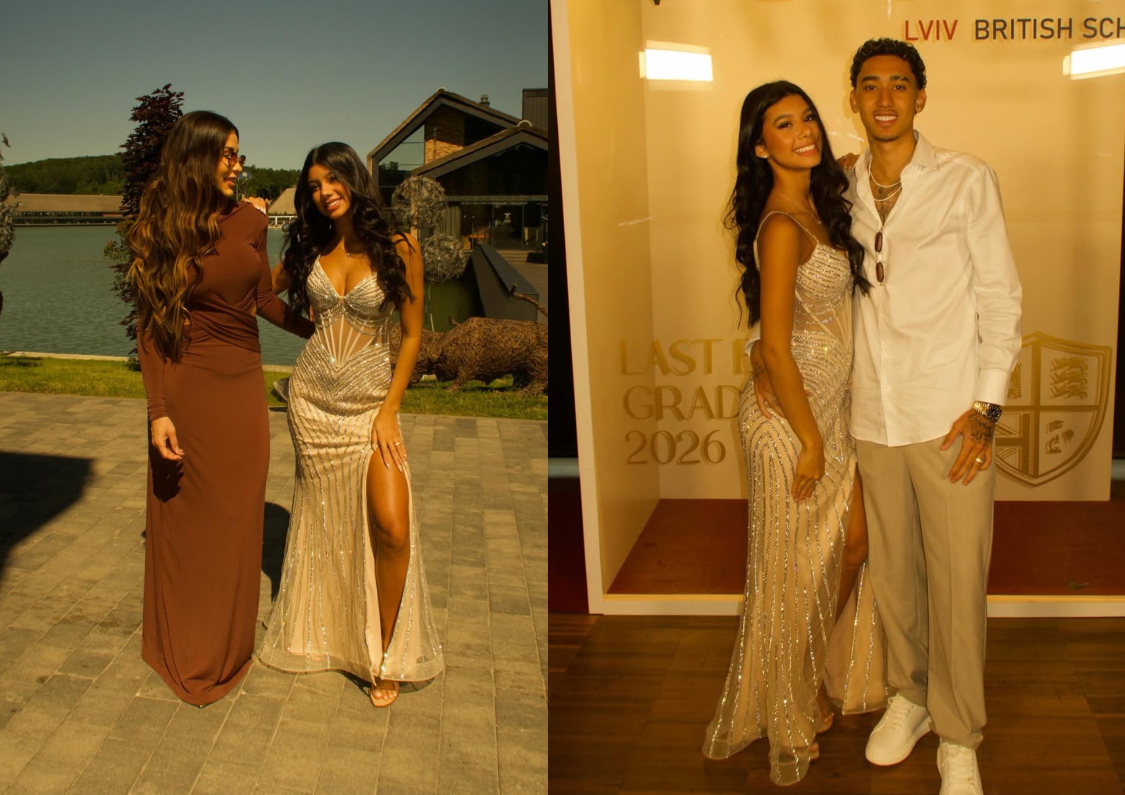Bella Moura, filha de Léo Moura, celebra formatura na Ucrânia e reúne família
