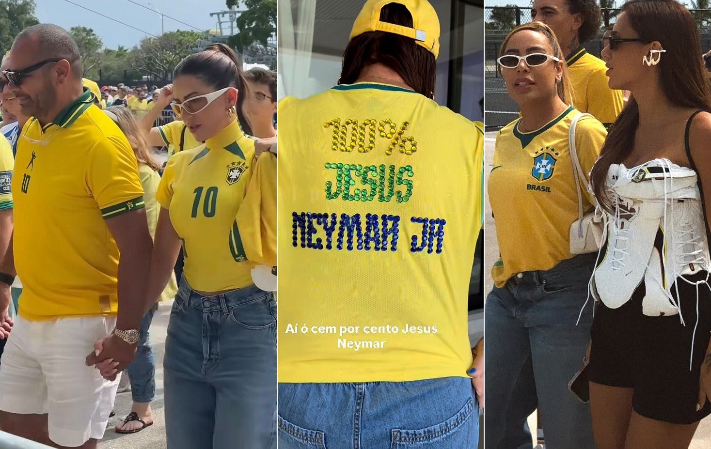 Família de Neymar prestigia estreia na Copa do Mundo, com 'Neydrasta' e Rafaella Santos em Miami