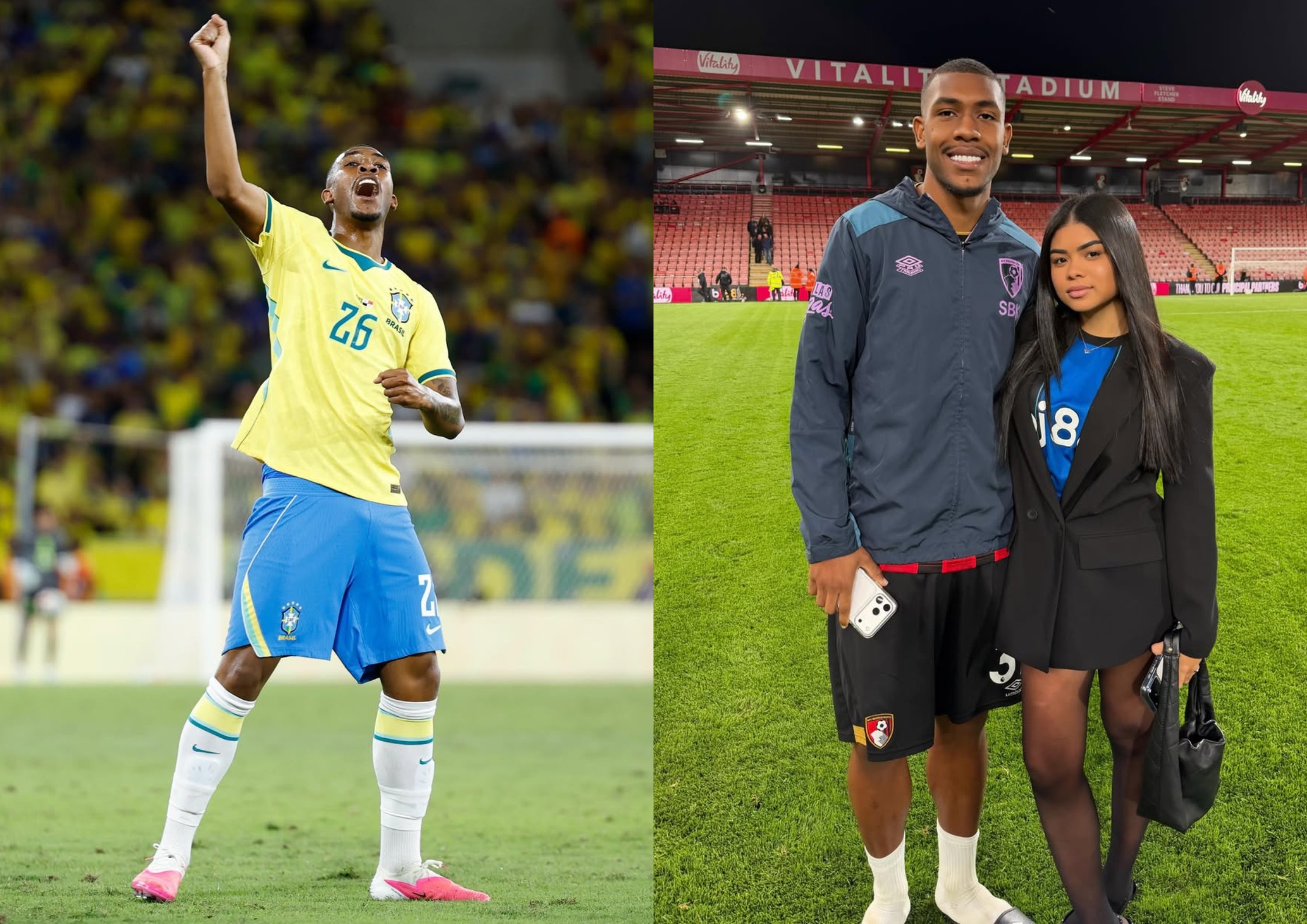 Duda Santos se despede de Rayan antes da viagem para a Copa do Mundo