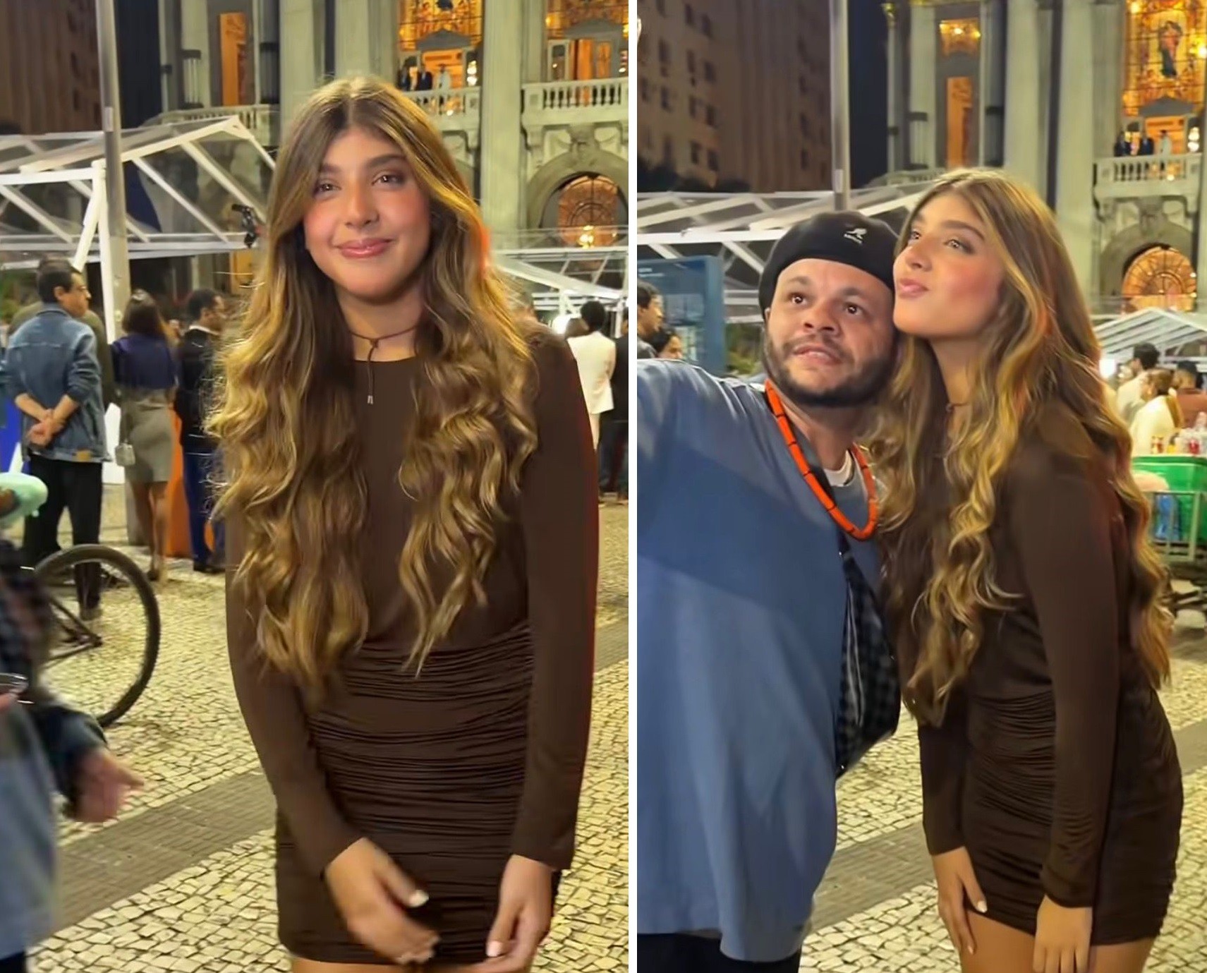 Sofia, filha de Grazi e Cauã, encanta em evento no Rio e interage com fãs