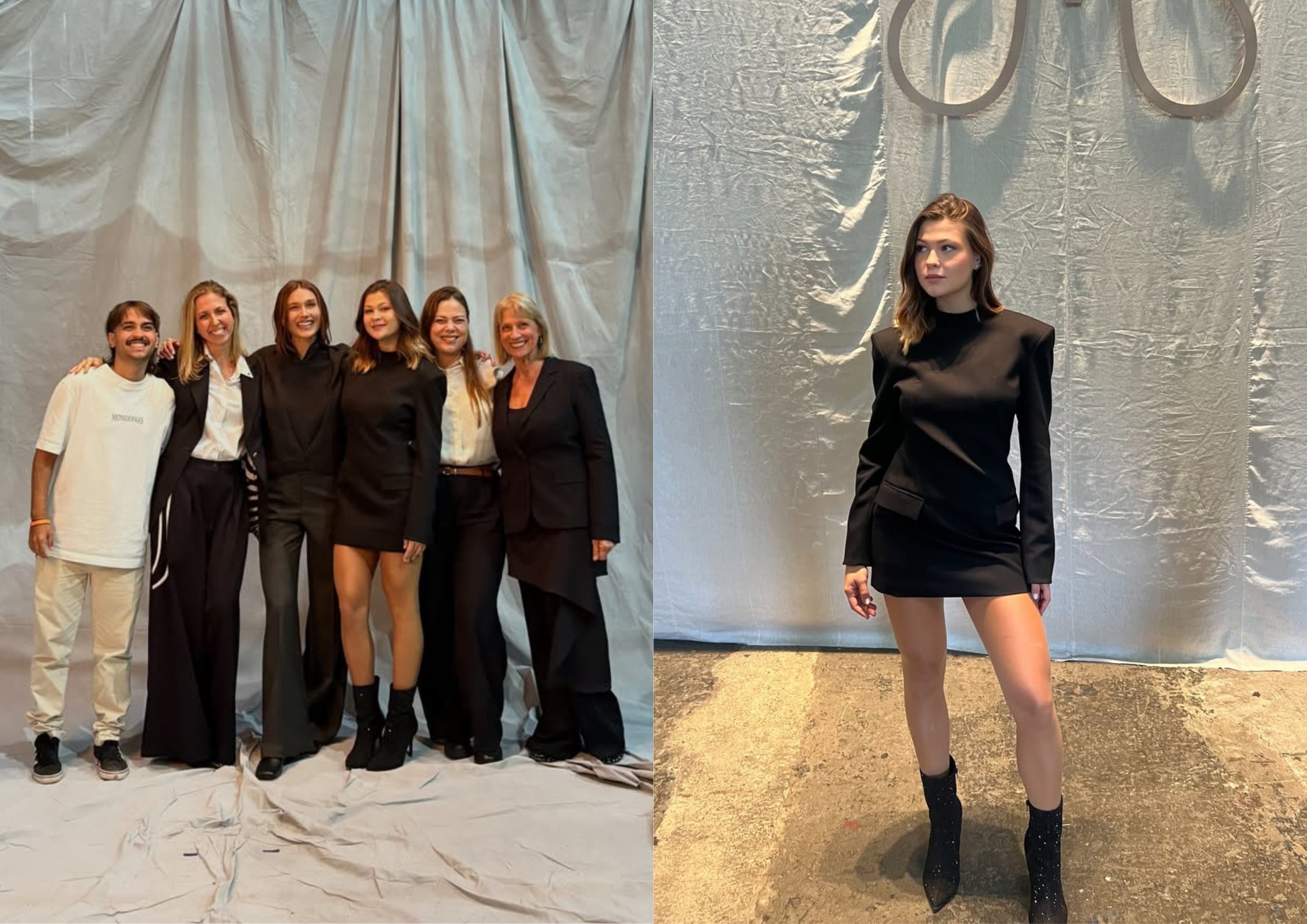 Nikki Meneghel compartilha registros do encontro da família Meneghel em desfile de Sasha
