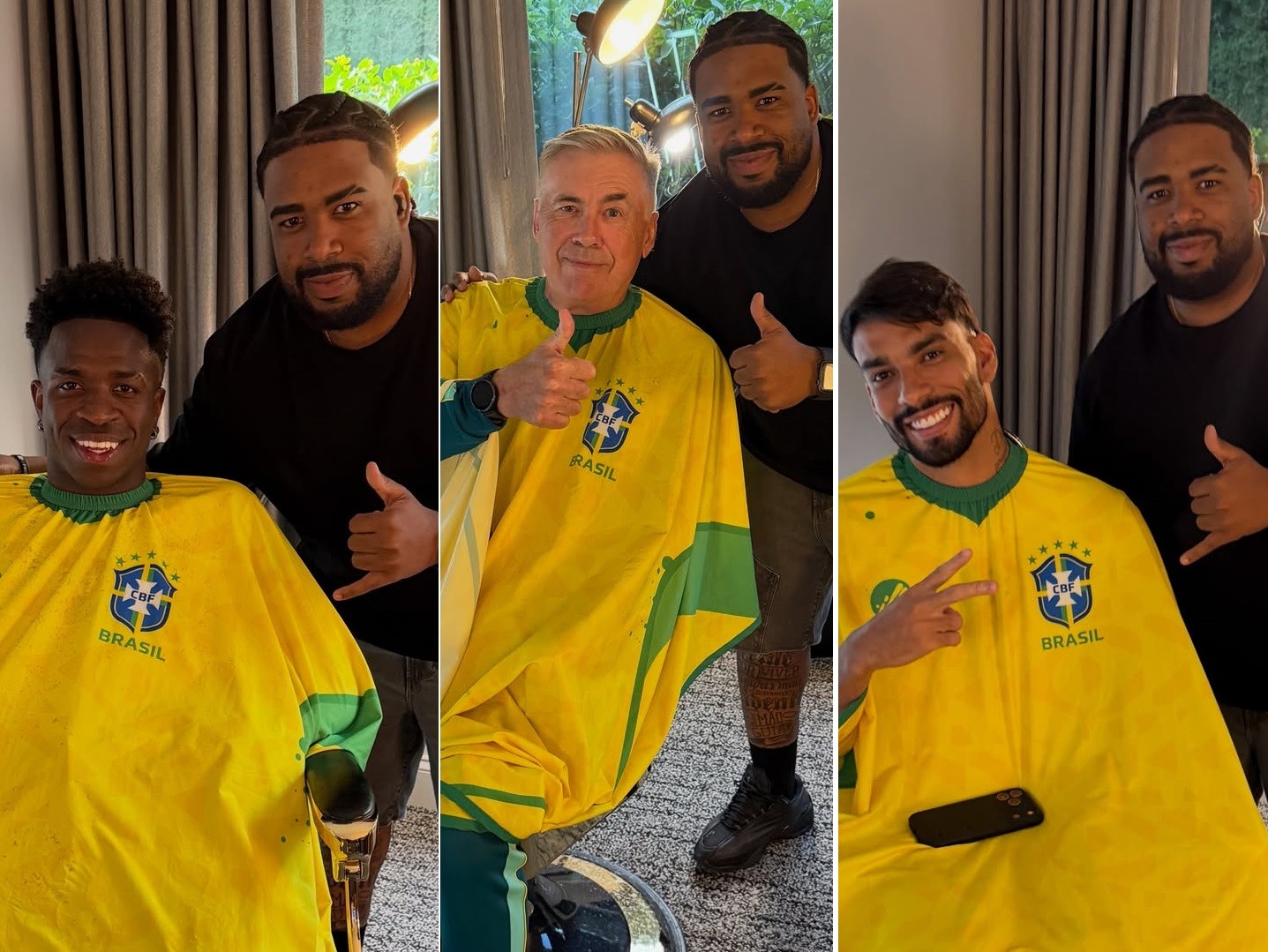Yurizin, barbeiro da Seleção Brasileira, celebra a realização de um sonho na Copa do Mundo