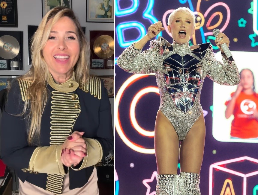 Ex-paquita Andréa Sorvetão critica figurino de Xuxa em show realizado em São Paulo