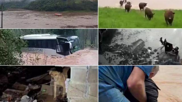 Chuvas fortes causam transtornos e deixam cidades em alerta no Rio Grande do Sul