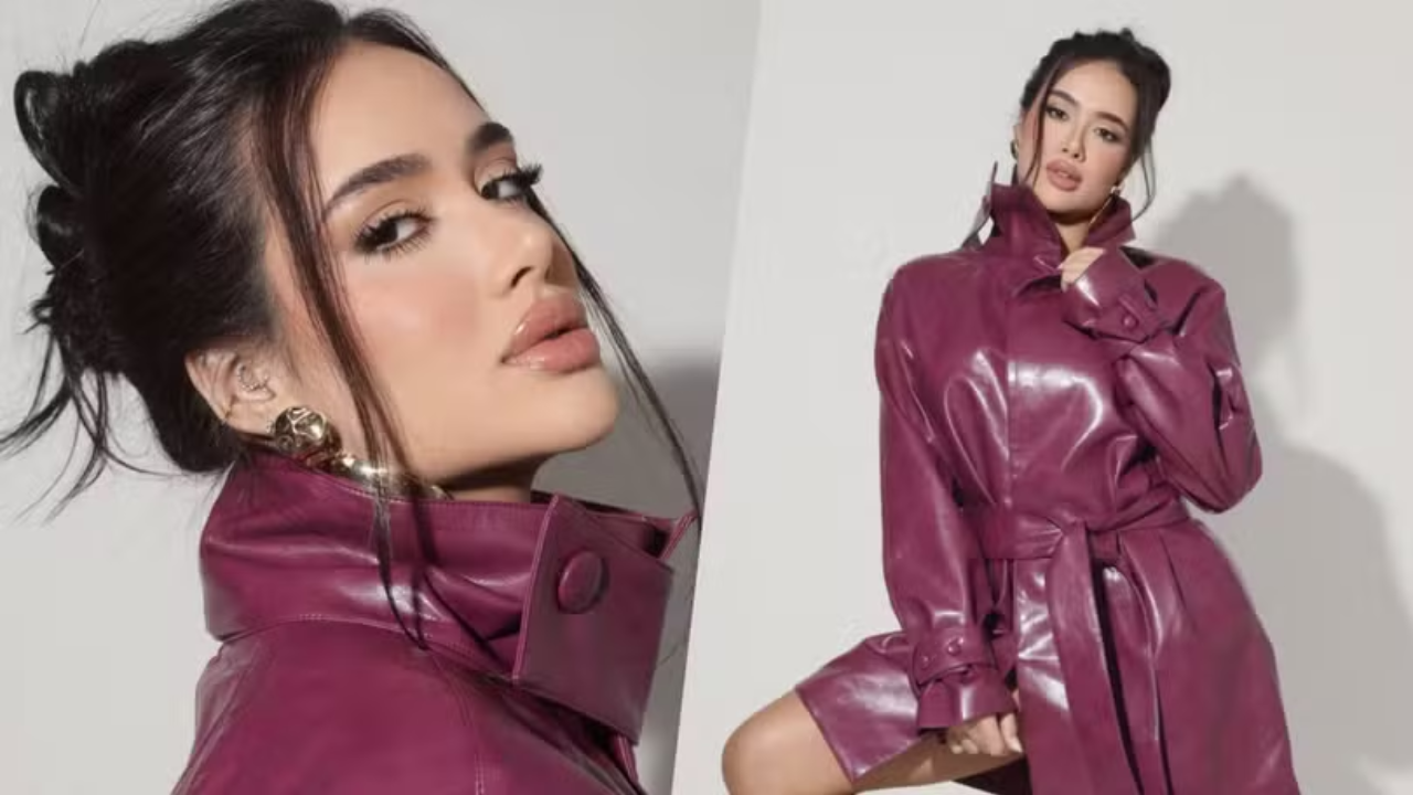 Ex-BBB Jordana chama atenção nas redes sociais ao apostar em look de couro ousado