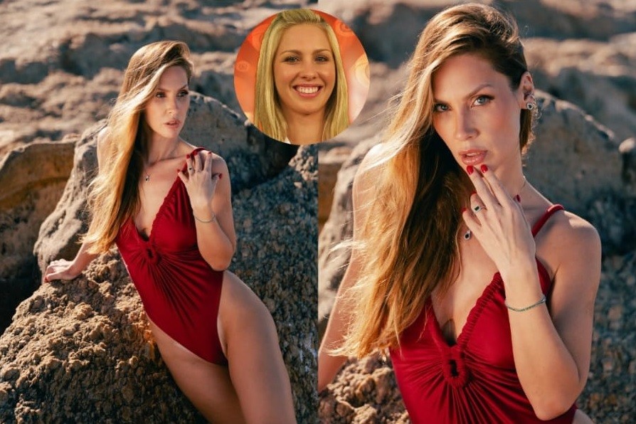 Ana Carolina Madeira exibe novo visual em ensaio de maiô no Rio