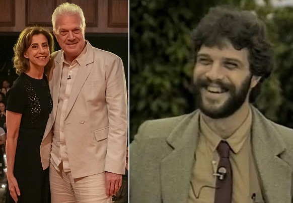 Fernanda Torres e Pedro Bial recordam romance e 