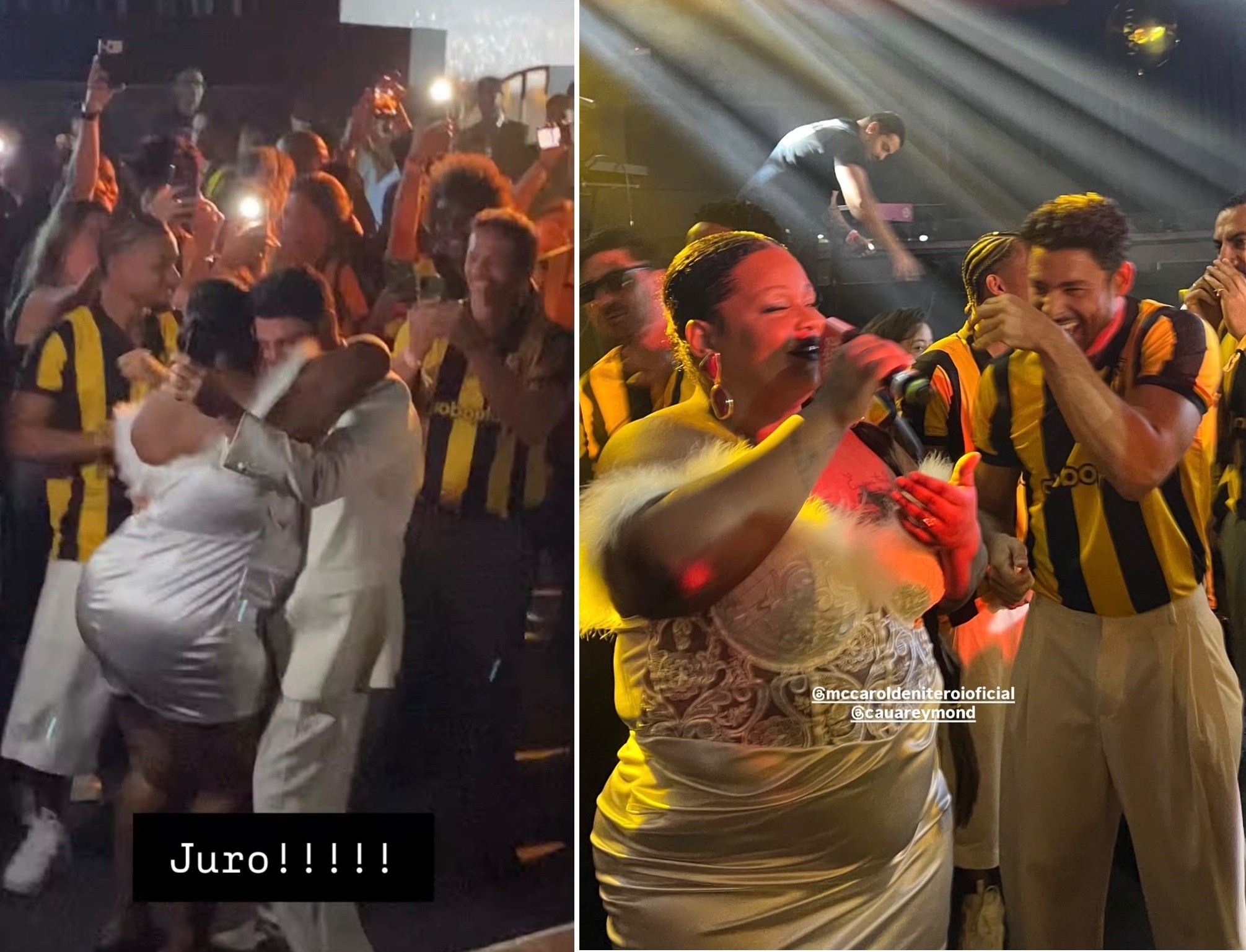Cauã Reymond viraliza em festa de lançamento com MC Carol e seus 'proibidões'