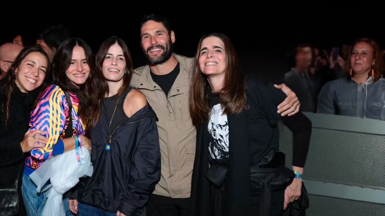 Malu Mader prestigia show dos Titãs em rara aparição pública no Rio de Janeiro