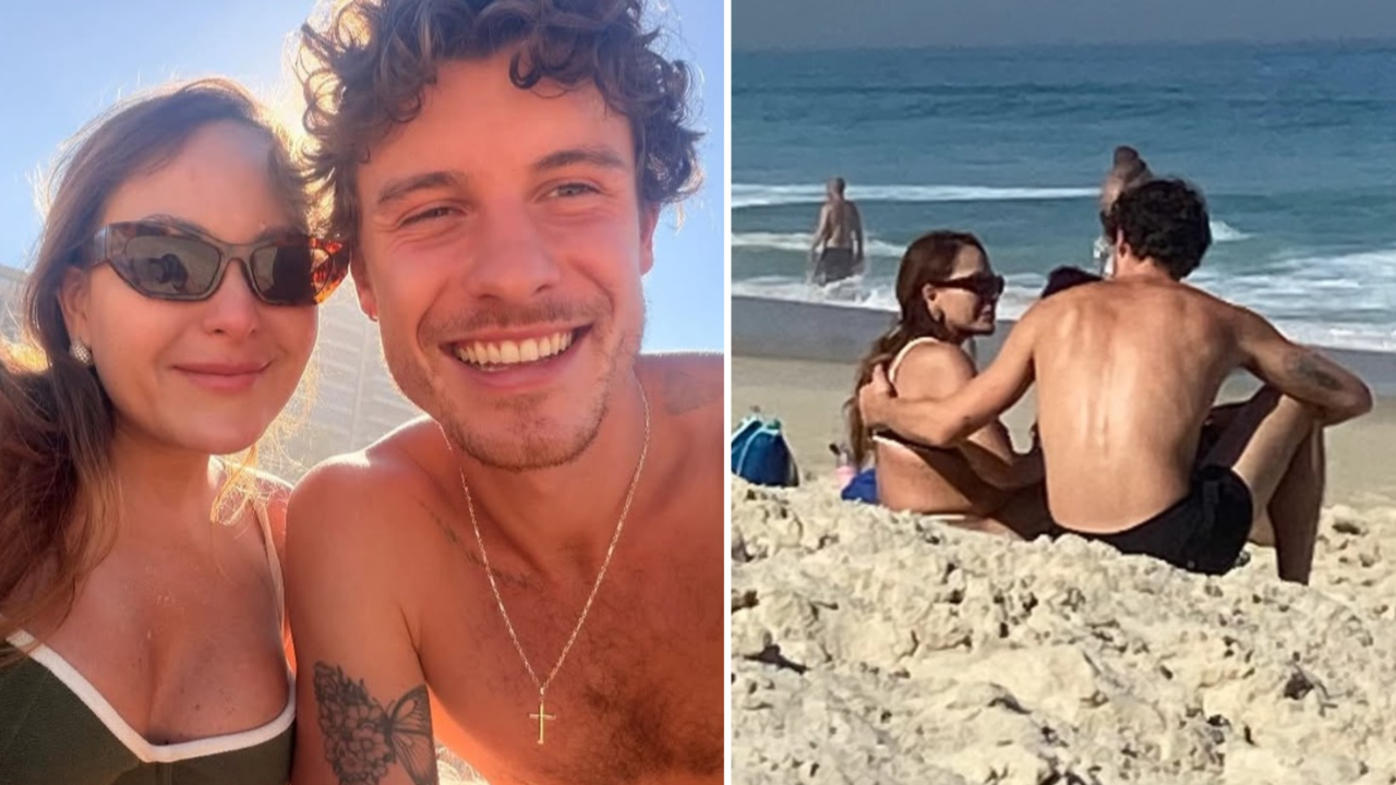 Shawn Mendes nega foto na praia do Rio, mas depois surpreende e abraça fã