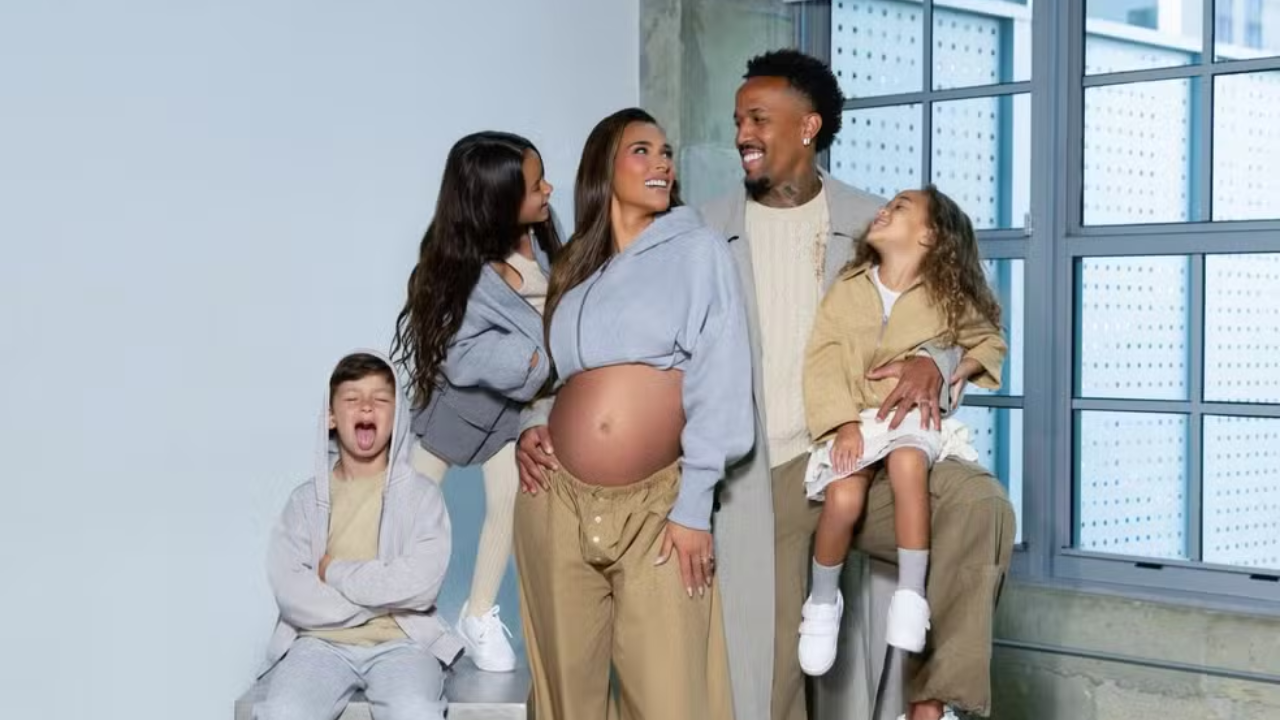 Tainá e Éder Militão celebram gravidez e exibem barriga em ensaio fotográfico