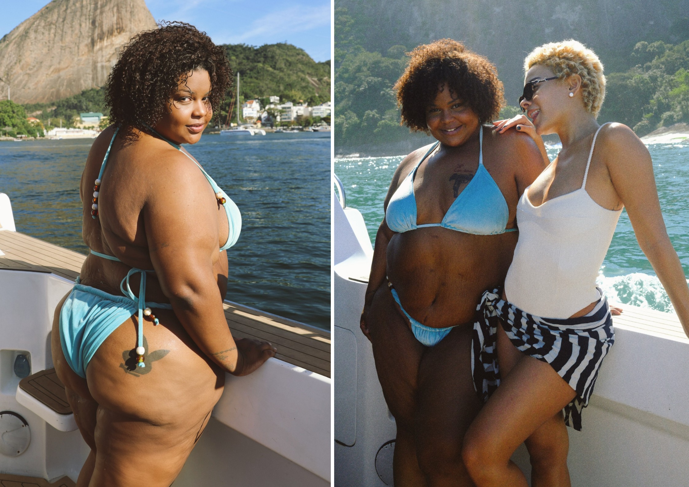 MC Carol impressiona em passeio de lancha de biquíni após perder 65 kg