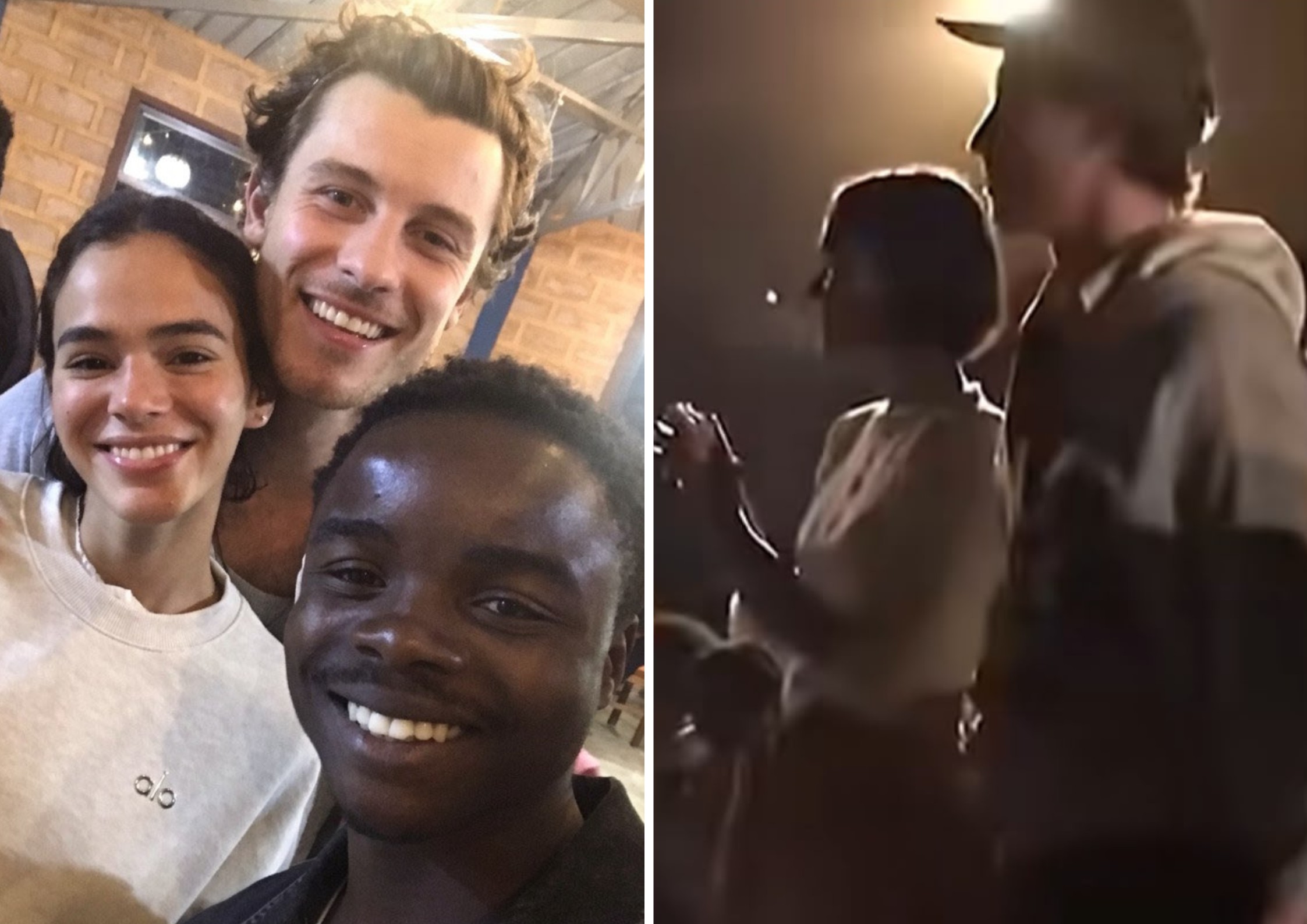 Bruna Marquezine e Shawn Mendes viajam para Angola e visitam projeto social