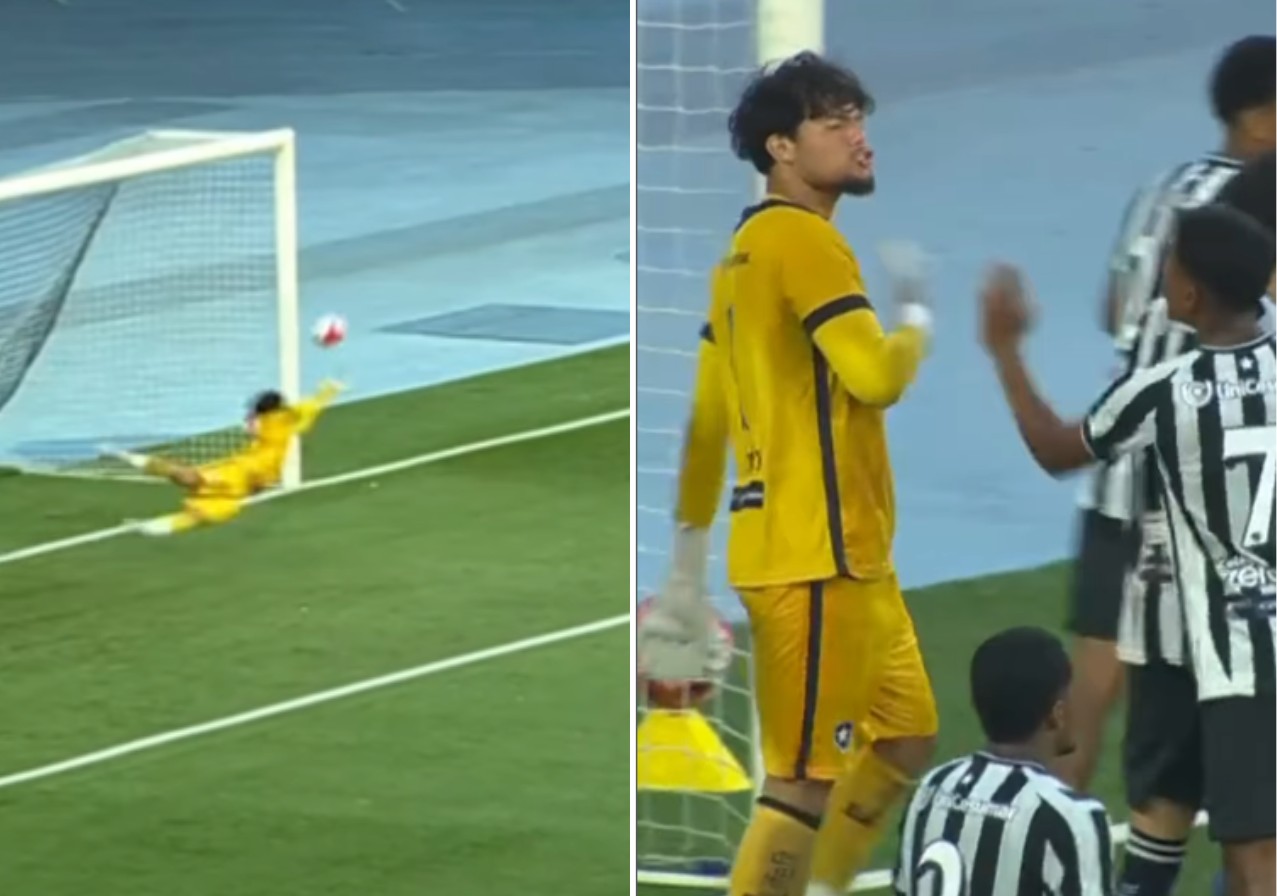 Bruno Samudio brilha no Brasileirão sub-17 com defesa de pênalti pelo Botafogo