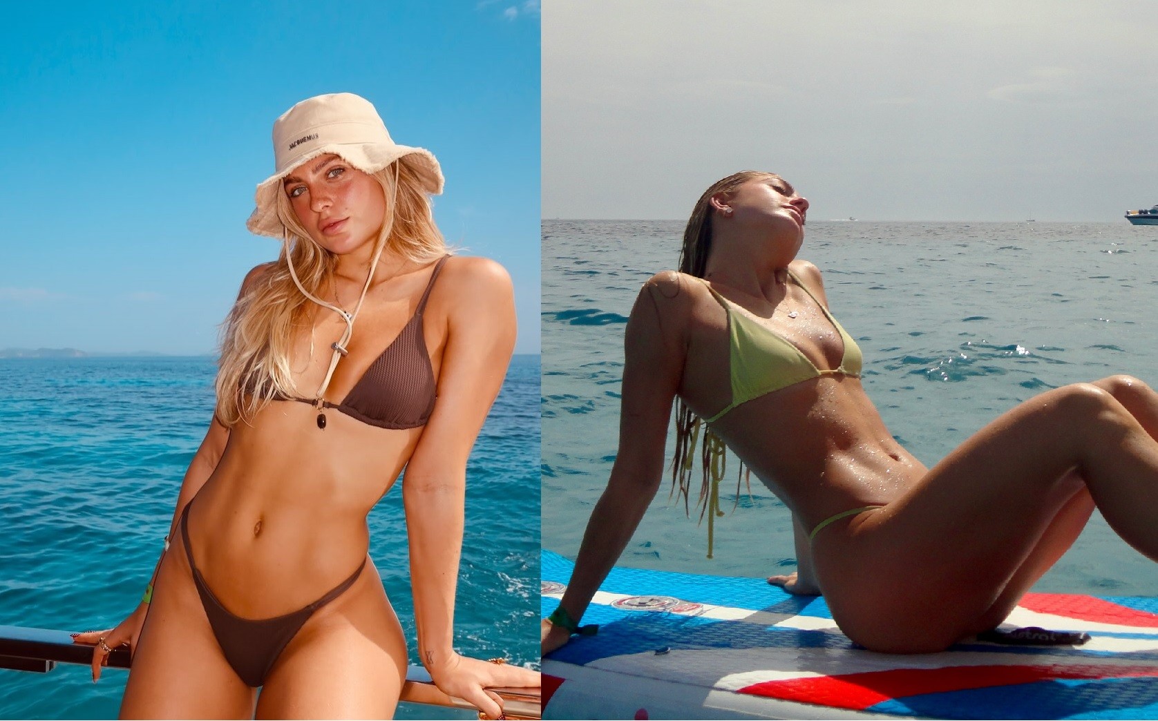 Manu Howlett, filha de Eduardo Moscovis, aproveita verão europeu em Ibiza