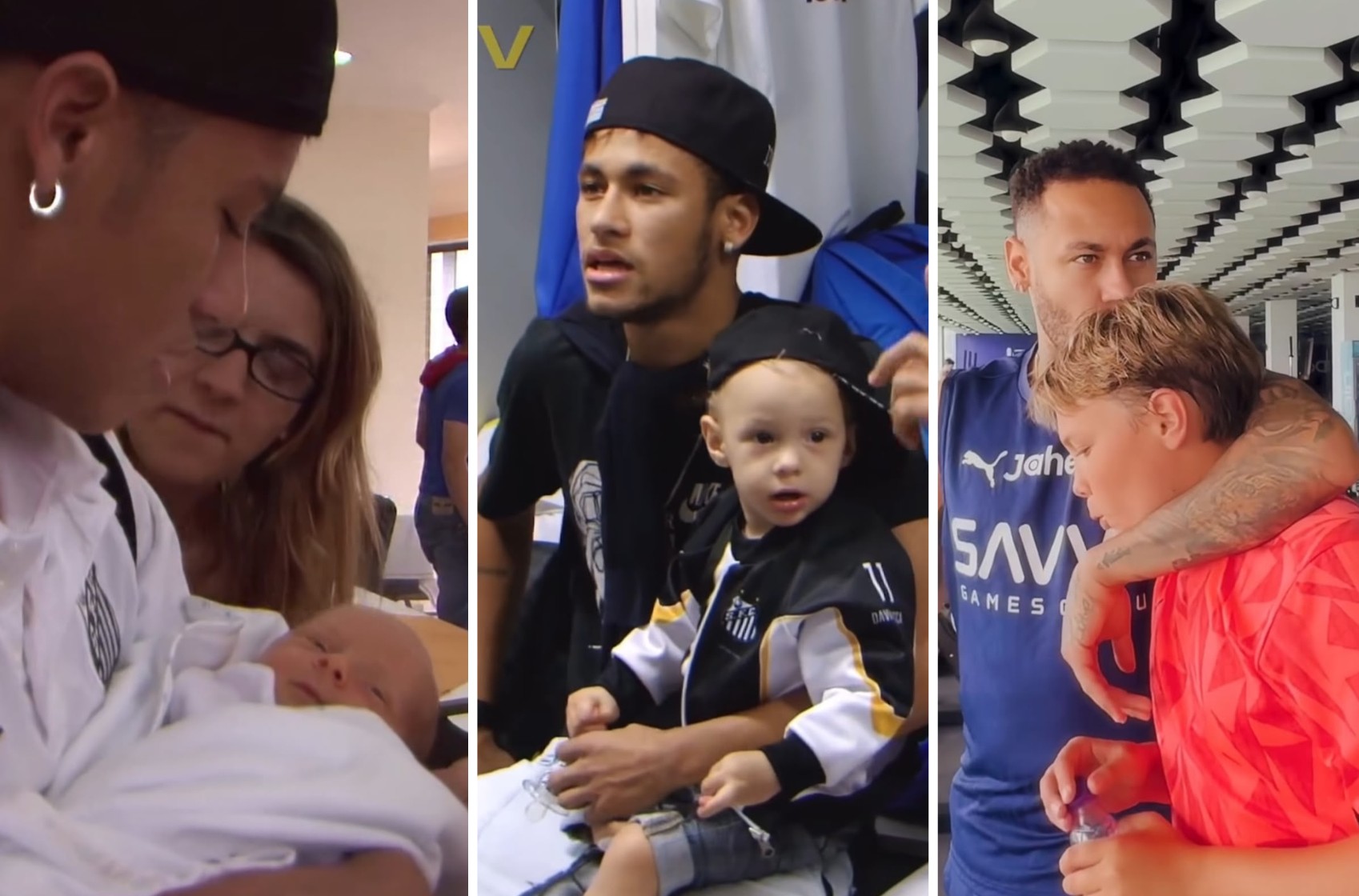 Neymar celebra aniversário de Davi Lucca com vídeo emocionante nas redes