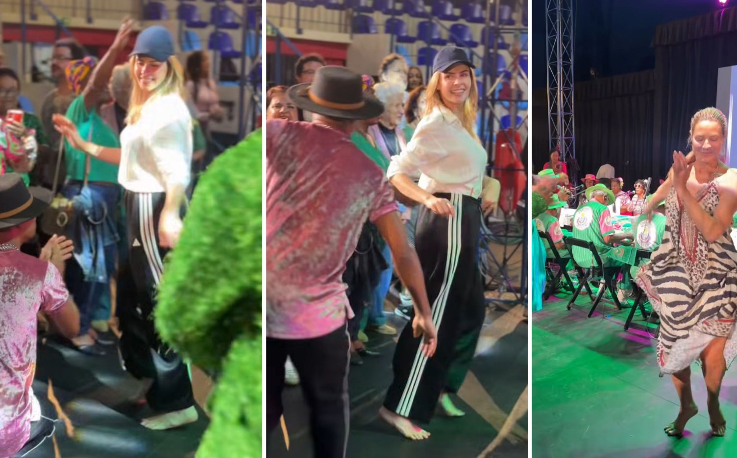 Ana Paula Renault e Luana Piovani caem no samba em noitada agitada no Rio