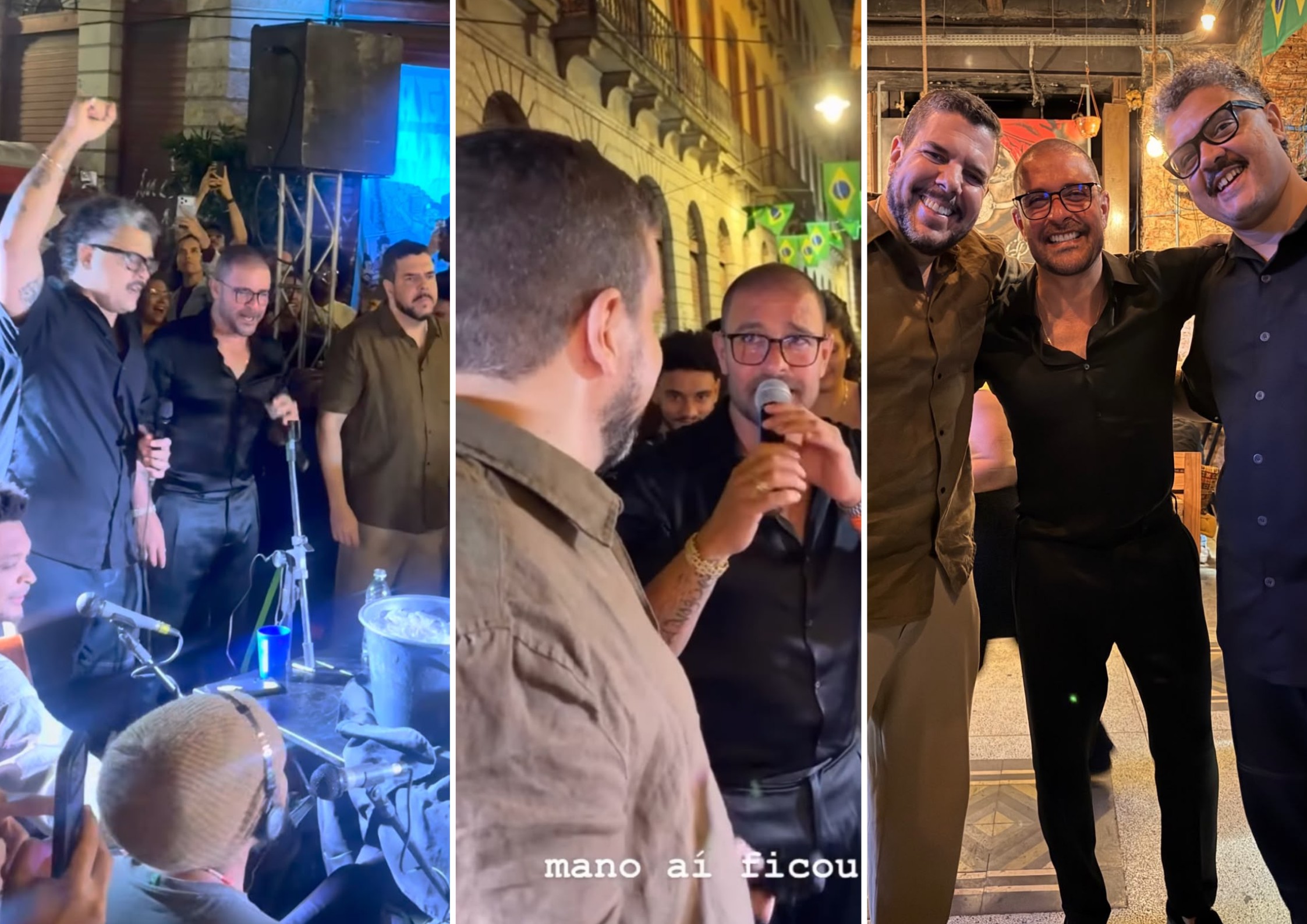 Diogo Nogueira em roda de samba surpreende músicos e fãs no Centro do Rio