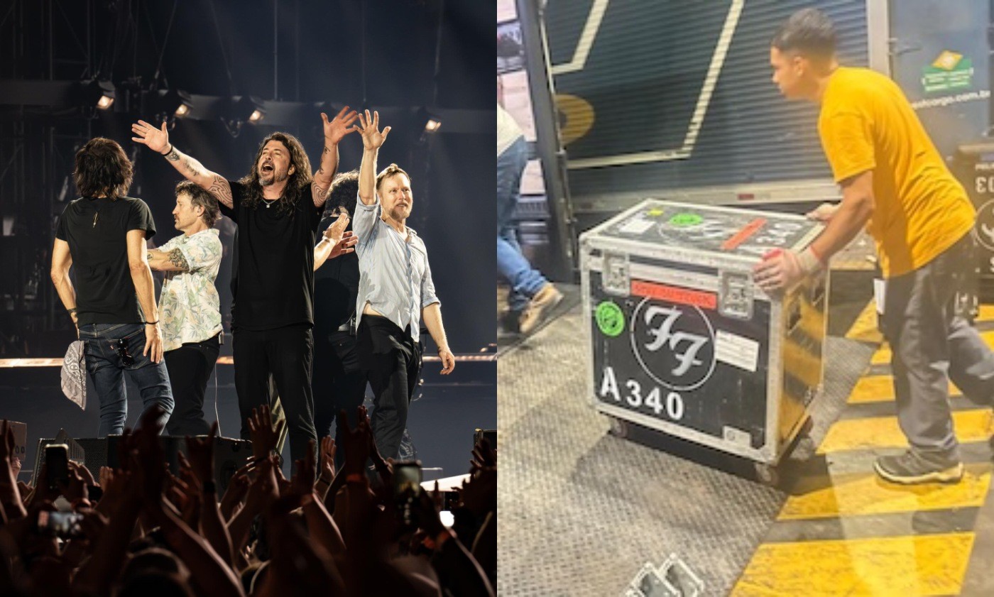 Equipamento do Foo Fighters no Rock in Rio chega ao Brasil em dois aviões cargueiros