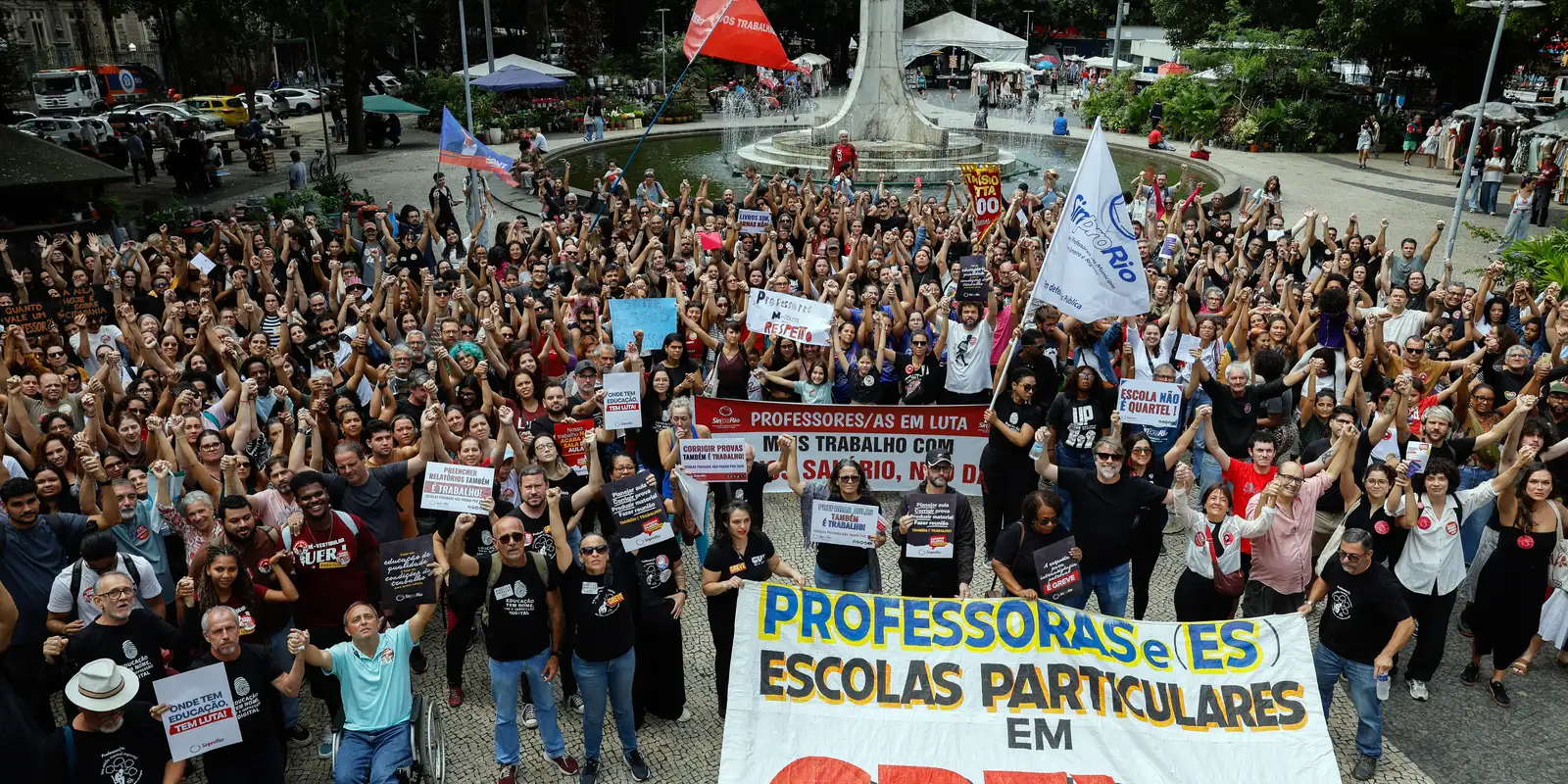 Professores particulares do Rio realizam greve de 24 horas por melhores salários