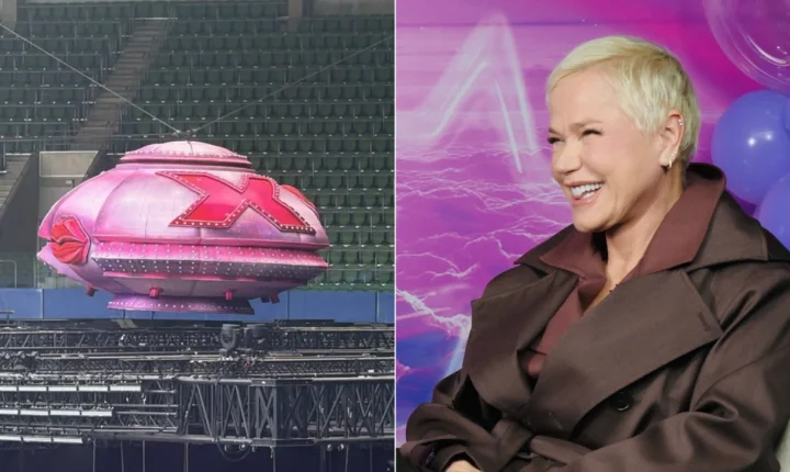 A nova turnê da Xuxa começa em São Paulo com sobrevoo da clássica nave espacial