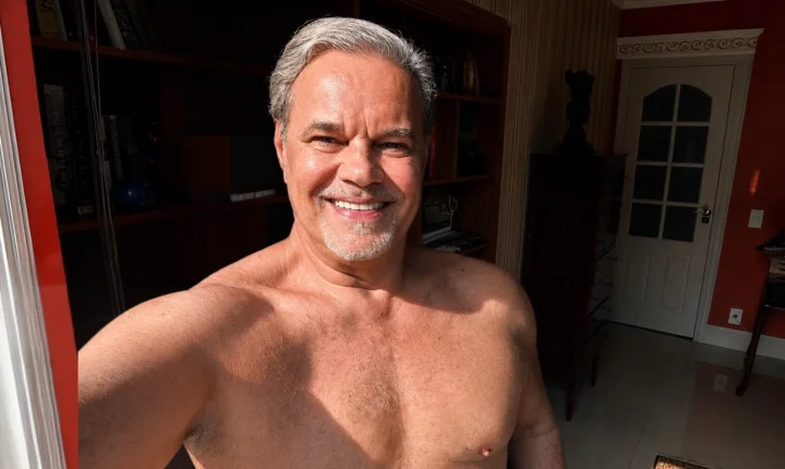 Aos 68 anos, Diogo Vilela surge sem camisa e encanta os fãs no Instagram