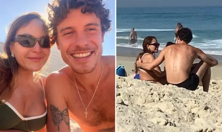 Shawn Mendes nega foto na praia do Rio, mas depois surpreende e abraça fã