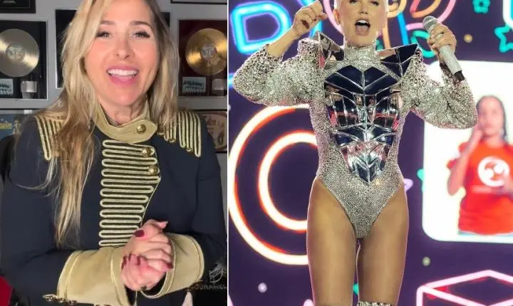 Ex-paquita Andréa Sorvetão critica figurino de Xuxa em show realizado em São Paulo