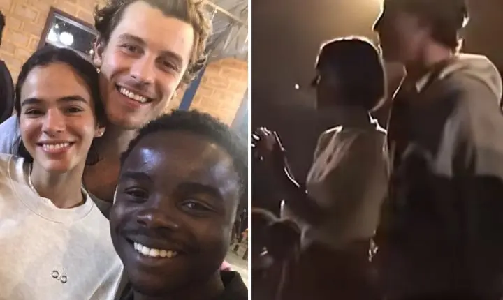 Bruna Marquezine e Shawn Mendes viajam para Angola e visitam projeto social