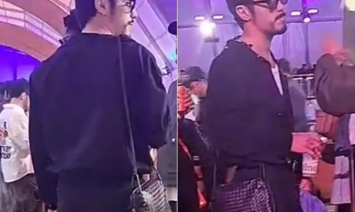 Danilo Mesquita surge no Rock in Rio sem Anitta e evita a imprensa