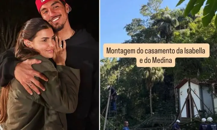 Preparativos para o casamento de Gabriel Medina começam no litoral de SP