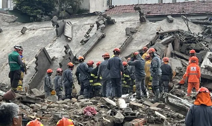 Desabamento de prédio em construção deixa mortos na Penha, em São Paulo