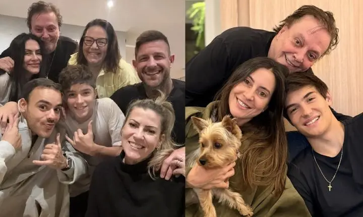 Fábio Jr e Fiuk: cantor publica foto de celebração familiar sem o filho famoso