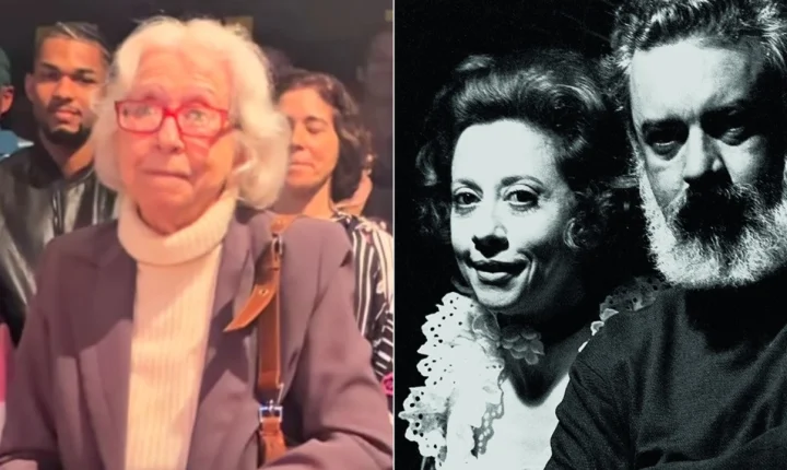 Fernanda Montenegro se emociona ao rever a peça O beijo no asfalto no Rio de Janeiro