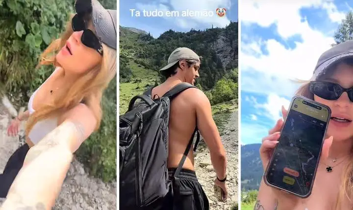 Luísa Sonza e noivo enfrentam perrengue após se perderem em trilha na Áustria