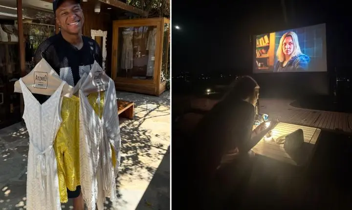 Kylian Mbappé assiste a filme brasileiro com Ester Expósito e atrai reação de atriz
