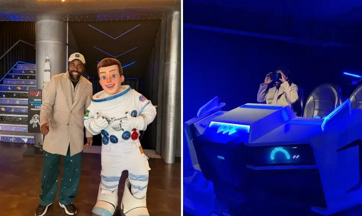 Lázaro Ramos visita parque da NASA durante sua passagem pela Serra Gaúcha