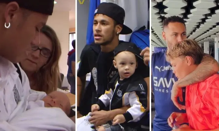 Neymar celebra aniversário de Davi Lucca com vídeo emocionante nas redes