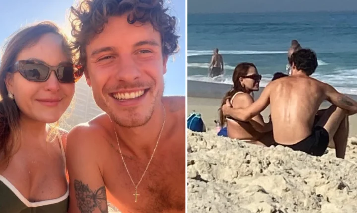 Shawn Mendes nega foto na praia do Rio, mas depois surpreende e abraça fã